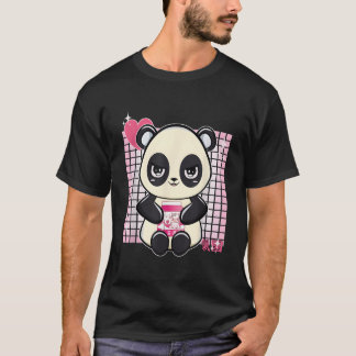 パンダといちごミルク Tシャツ