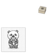 パンダとキツネ ラバースタンプ (押印)