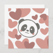 パンダとハート (正面/裏面)