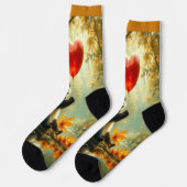 パンダとハート ソックス (左)