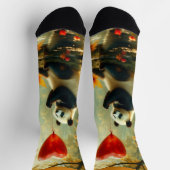 パンダとハート ソックス (上部)