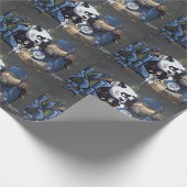 パンダとバディ ラッピングペーパー (角)