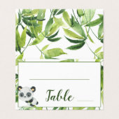 パンダとバンブーベビーシャワー誕生日テーブル番号 (外部フラット)