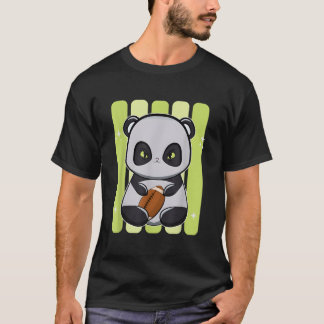 パンダとフットボール Tシャツ