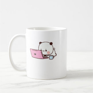 パンダとブラウニーベアカップル コーヒーマグカップ