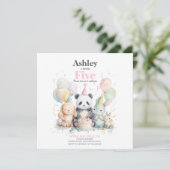 パンダと友人の誕生日とパーティの招待状 (スタンド正面)