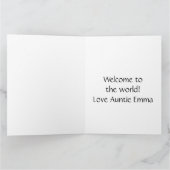 パンダと竹の挨拶 カード (内部)