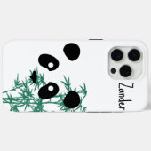 「パンダと竹」のカスタマイズ Case-Mate iPhoneケース (裏面 (横))