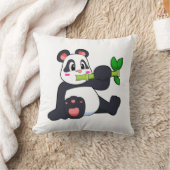 パンダと竹 クッション (ブランケット)
