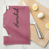 パンダとNarwhal! キッチンタオル (四つ折り)