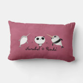 パンダとNarwhal! ランバークッション (裏面)