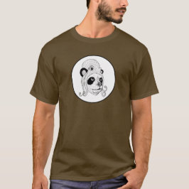 パンダのかぶっている可愛らしい帽子 Tシャツ