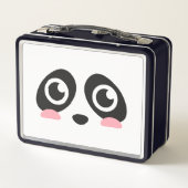 パンダのかわいい顔と大きな目 ランチボックス (裏面)