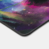 パンダのぞき竹水色 デスクマット (コーナー)