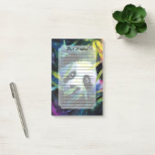 パンダのぞき竹水色 ポストイット (オフィス)