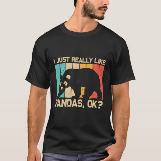 パンダのためのパンダのクマ動物飼育員 Tシャツ
