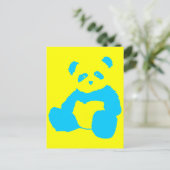 パンダのぬいぐるみ ポストカード (スタンド正面)