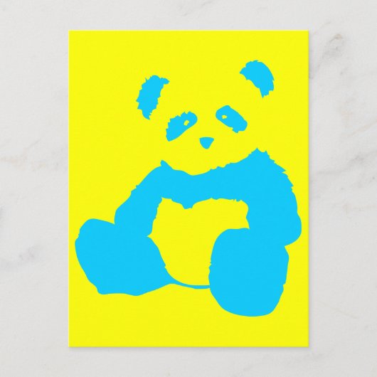 パンダのぬいぐるみ ポストカード (正面)
