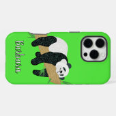  パンダのぬいぐるみ  iPhoneケース (裏面横)