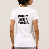 パンダのようなパーティー Tシャツ (裏面)