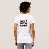 パンダのようなパーティー Tシャツ (裏面フル)