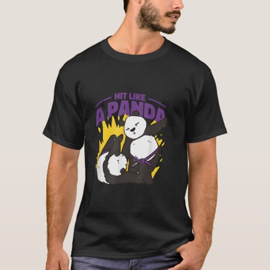 パンダのように強打 Tシャツ (正面)