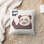 パンダのイケてるポーズが面白い クッション (ブランケット)