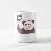 パンダのイケてるポーズが面白い コーヒーマグカップ (中央)