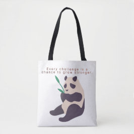 パンダのイラスト入りトートバッグでやる気をアップ トートバッグ