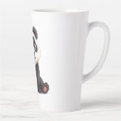 パンダのイラスト絵 カフェラテマグ (右)