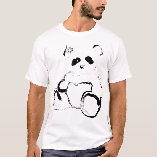 パンダのインク Tシャツ (正面)