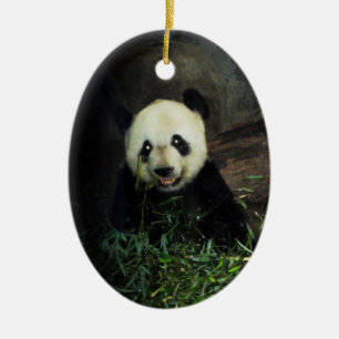 パンダのオーナメントの~の絶滅危ぐ種シリーズ セラミックオーナメント