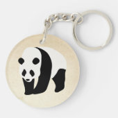 パンダのカラーブロック キーホルダー (裏面)