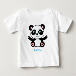 パンダのキャラクター ベビーTシャツ