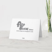 パンダのキャンディ・ケーンの休日カード シーズンカード (裏面)