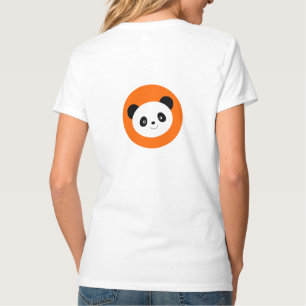 パンダのキュートなデザインTシャツ Tシャツ