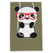 パンダのギフトバッグ ミディアムペーパーバッグ (正面)