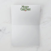 パンダのクマのクリスマス カード (内部)