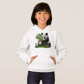 パンダのクマの女の子のTシャツ (正面フル)