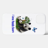 パンダのクマの携帯ケース Case-Mate iPhoneケース (裏面 (横))