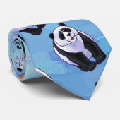 パンダのクマの模様 ネクタイ (ロール)