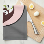 パンダのクマ キッチンタオル (四つ折り)