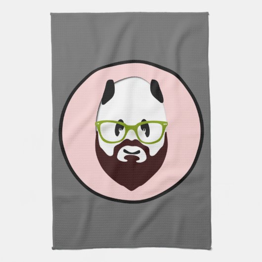 パンダのクマ キッチンタオル (縦)