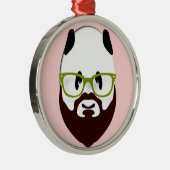 パンダのクマ メタルオーナメント (右)