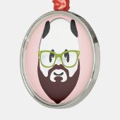 パンダのクマ メタルオーナメント (左)