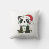 パンダのクリスマスウィンターアニマルズパンダ クッション (正面)