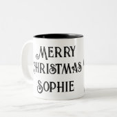 パンダのクリスマスマグ ツートーンマグカップ (正面左)