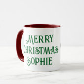 パンダのクリスマスマグ マグカップ (正面左)