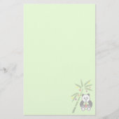 パンダのクリスマスメニュー 便箋 (正面)