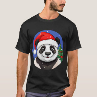 パンダのクリスマスTシャツ Tシャツ